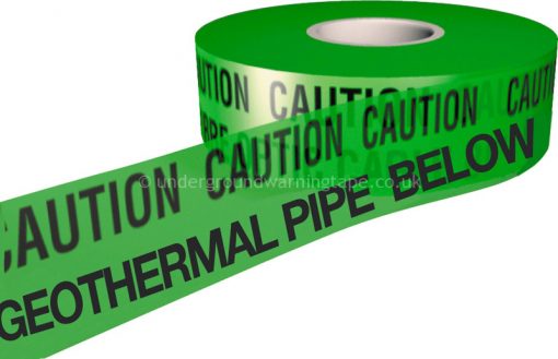 CAUTION GEOTHERMAL PIPE Warning Tape